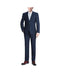 Renoir Suits - Renoir Fashion Mens Two Buttons One Chest Pocket Dark Navy Slim Fit Two Piece Suit