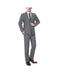 Renoir Suits - Renoir Fashion Mens Dark Grey  Classic Fit Suit