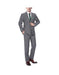 Renoir Suits - Renoir Fashion Mens Dark Grey  Classic Fit Suit