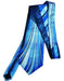Men's Extra Long Aquamarine Silk Tie