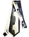 Men's Extra Long Silver Silk Tie