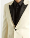 Men's Ivory  Peak Lapel Button Closure Blazer