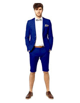 Mens Short Pants Suit Set Mens Suit For Men Dark Navy Blue