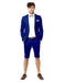 Mens Short Pants Suit Set Mens Suit For Men Dark Navy Blue