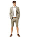 Mens Short Pants Suit Set Mens Suit For Men Grey Two Button