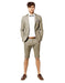 Mens Short Pants Suit Set Mens Suit For Men Grey Two Button