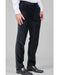 Men's Flat Front Pant Black Belt Loops Regular Fit Velvet Fabric