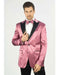 Men's Peak Label Rose Gold - Dusty Rose with Black Pants Suits
