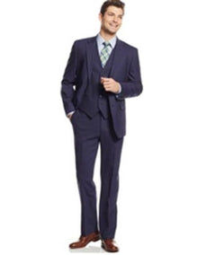 Brand: Caravelli Collezione Suit - Caravelli Suit - Caravelli italy Men's Single Breadted Suit Notch Laple Dark Navy