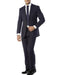 Men's Notch Label Slim Fit Suit Dark Navy
