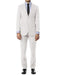 Men's  Notch Label Slim Fit Suit White