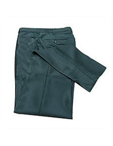 Men'S Dark Green Slim Fit Metallic Pants