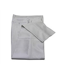 Men's Off White Sharkskin Metallic Shiny Dress Pants
