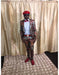 Men's Salmon Floral Pattern Button Closure Cheap Priced Designer Fashion Dress Casual Blazer On Sale Blazer