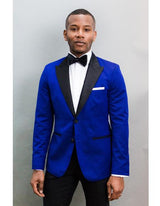 Coming 2020 blue modern suit