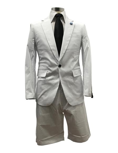 Men's  Notch Label White
