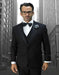 Alberto Black 1-Button Peak Tuxedo
