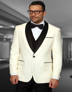 Encore Cream 1-Button Shawl Tuxedo