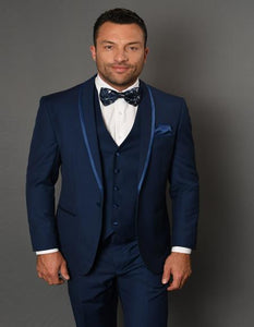 Caesar Sapphire 1-Button Shawl Tuxedo