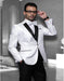 Bellagio White 1-Button Notch Tuxedo