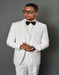 Caesar White 1-Button Shawl Tuxedo