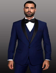 Theo Sapphire-1-Button Shawl Tuxedo
