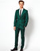 Men'S Emerald Green - Hunter Green Two Button Suit For Sale