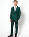 Men'S Emerald Green - Hunter Green Two Button Suit For Sale