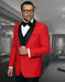 Men's Red And Black Dinner Jacket for Prom and Wedding