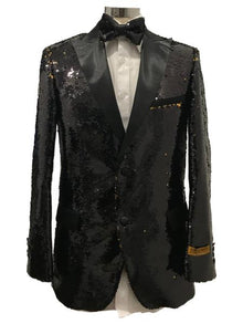 Men's Two Button Black  Suit