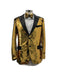 Men's Two Button Gold Suit