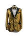 Men's Two Button Gold Suit