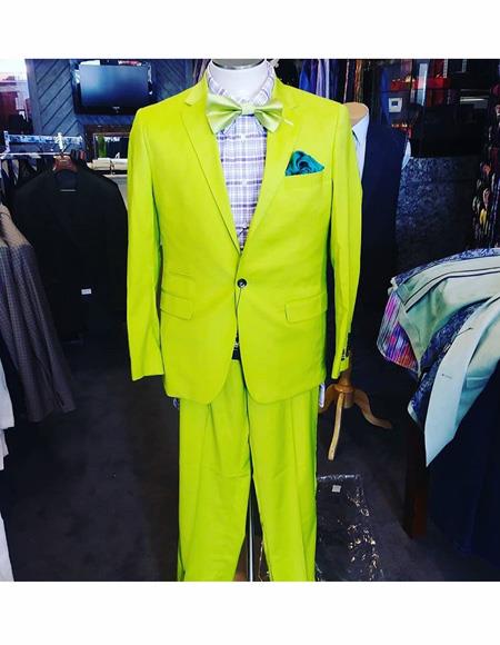 Neon Suit Mens — Available Now at MensUSA With Bowtie Add More / S or Small Neon Suit Mens — Available Now at MensUSA With Bowtie Add More / S or Small