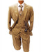 Men's Taupe Classic Fit Two Button Suit