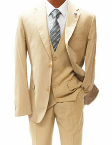 Men's Mordern Fit Suit Beige