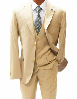 Men's Mordern Fit Suit Beige
