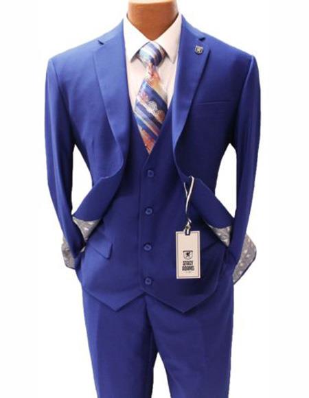 Men's Vested  Suit Two Button