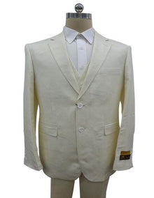 Linen-2BV Off White Suit