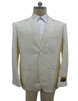 Linen-2BV Off White Suit