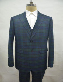 PLAID-235 Green Suit