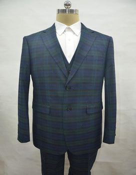 PLAID-235 Green Suit
