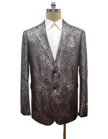 Men's Brown Alligator Ostrich looking Python Snakeskin Print