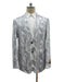 Men's White Alligator Ostrich Python Print Shirt by EJ Samuel