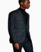 Crisscross design one chest pocket 2 button olive green suit mens