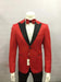 Men's Red and Black Lapel Two Button Dress Suit