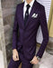 Men'S Eggplant ~ Plum ~ Dark Purple ~ Dark Burgundy Slim Fit Business Suit