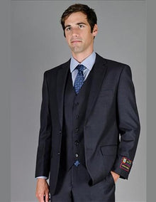 Giorgio Fiorelli Suit Men's  Solid Charcoal Suit