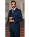 Indigo  Bright Blue Athletic Cut Classic Suits