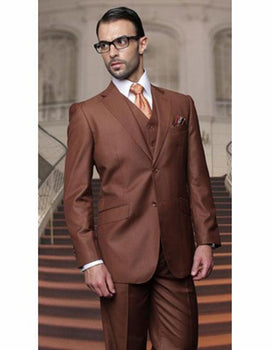 Copper Athletic Cut Classic Suits for Men