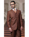 Copper Athletic Cut Classic Suits for Men